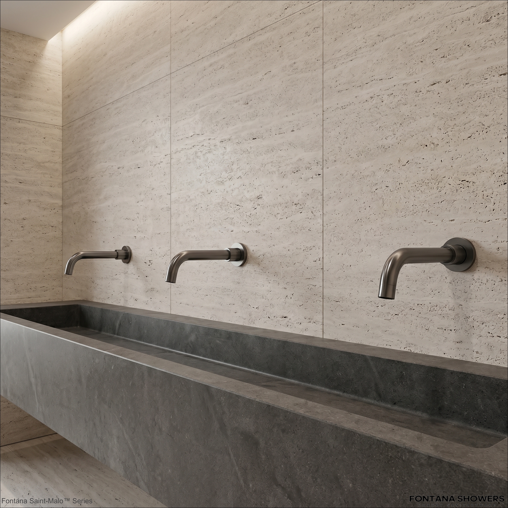 Commercial wall-mounted touchless sensor faucet